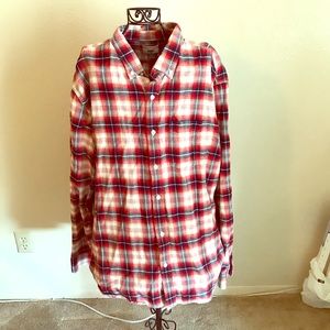 A button down flannel long sleeve